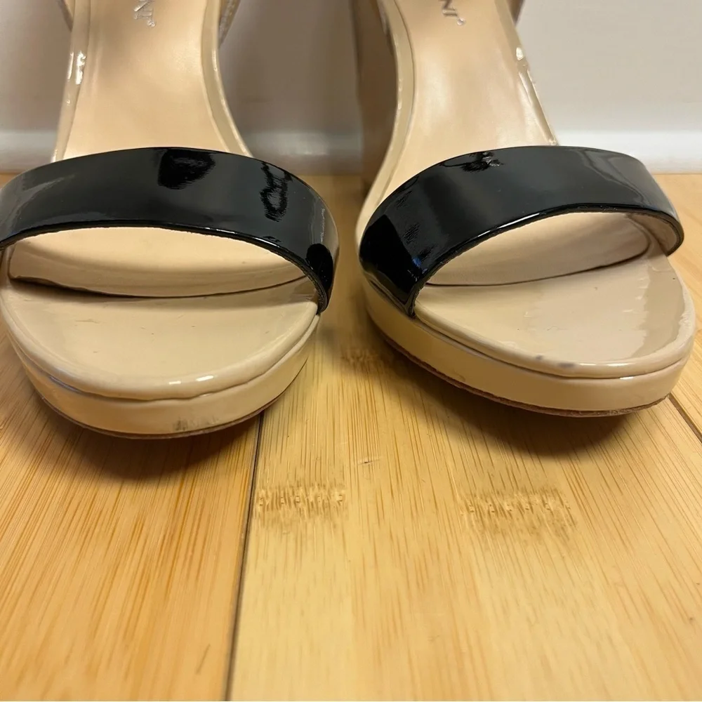 Carlo Pazolini Women Tan Brown Wedge Strappy Sandals Heels Size 38/8 Formal